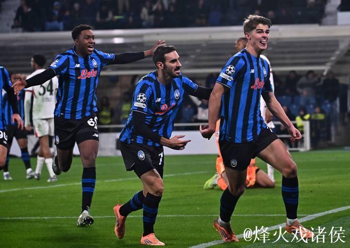 欧冠联赛第6轮亚特兰大主场2-1切尔西 亚特兰大1